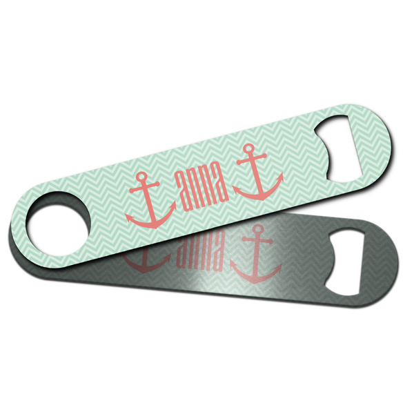 Chevron & Anchor Bar Bottle Opener - Main