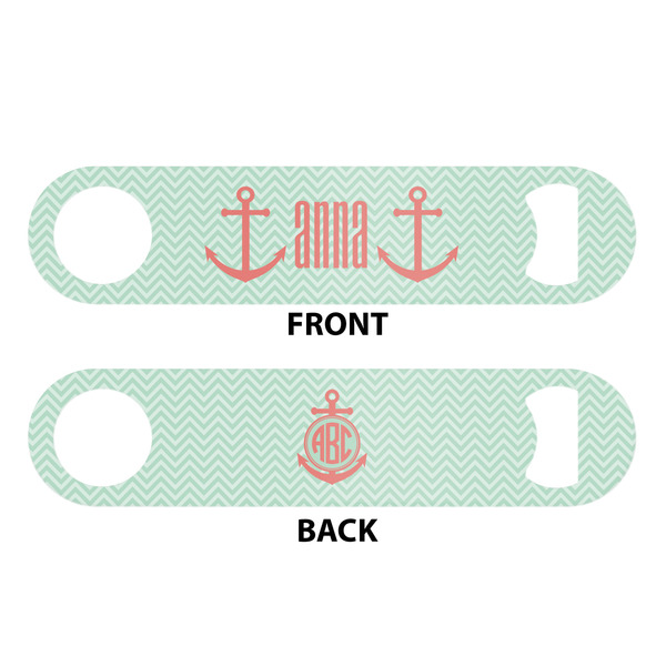 Chevron & Anchor Bar Bottle Opener - White - Approval
