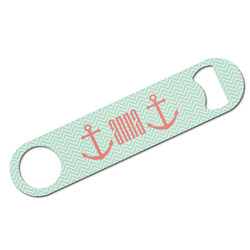 Chevron & Anchor Bar Bottle Opener w/ Monogram
