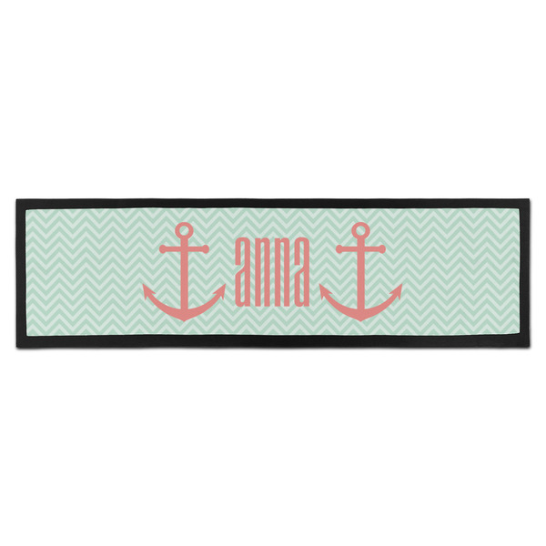 Custom Chevron & Anchor Bar Mat - Large (Personalized)