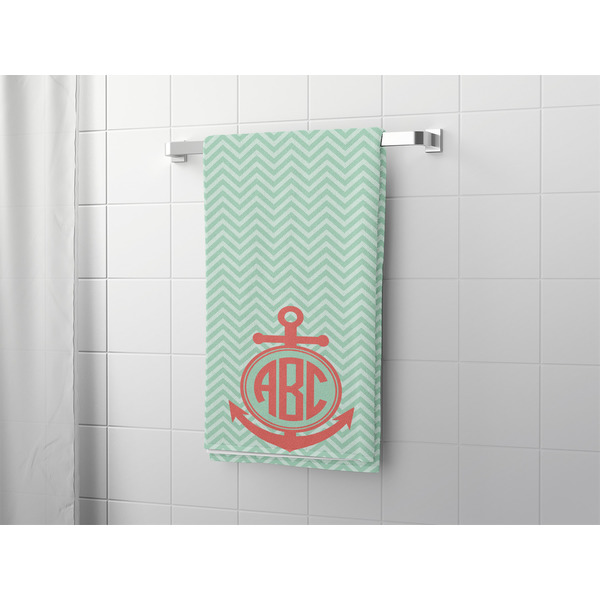 Chevron & Anchor Bath Towel - LIFESTYLE