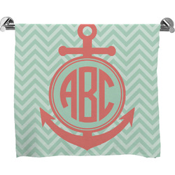 Chevron & Anchor Bath Towel (Personalized)