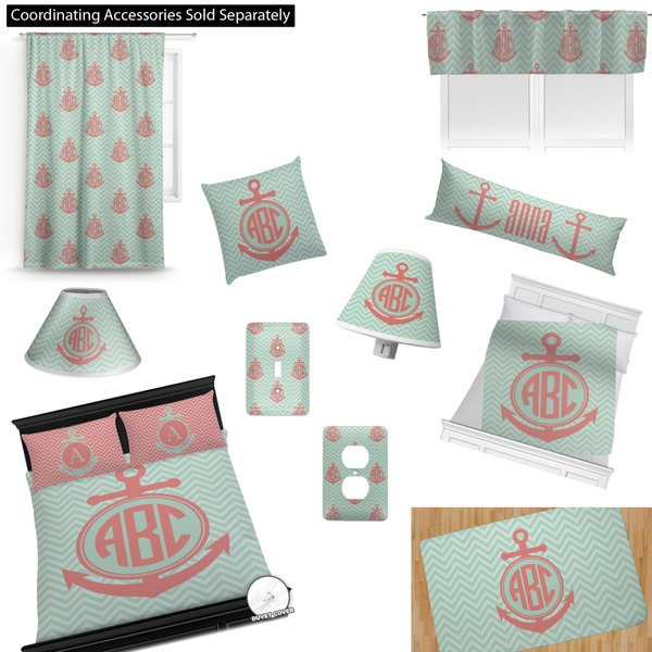 Chevron & Anchor Bedroom Decor & Accessories2