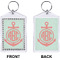 Chevron & Anchor Bling Keychain (Front + Back)