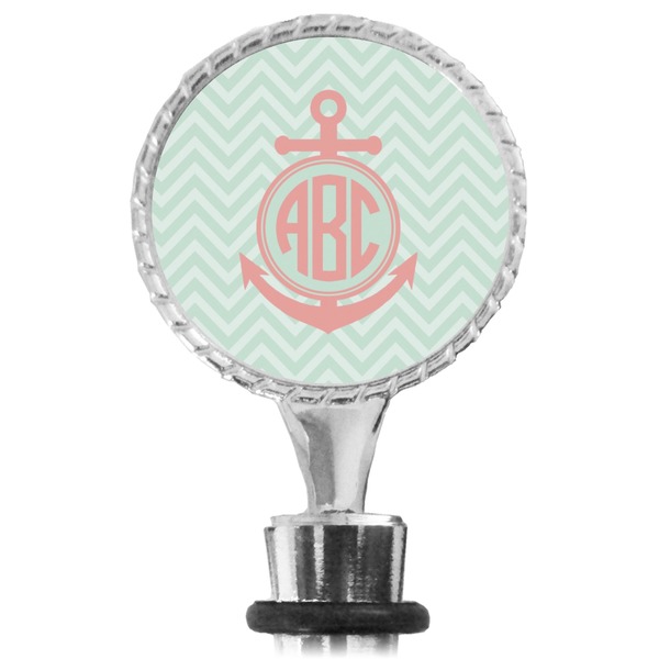 Chevron & Anchor Bottle Stopper Main View