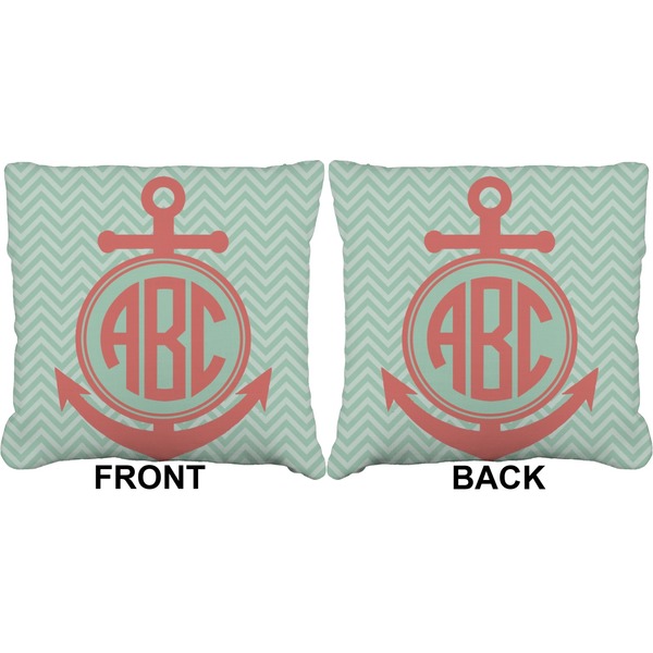 Chevron & Anchor Burlap Pillow Approval