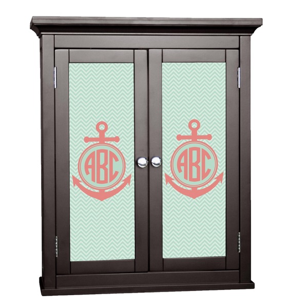 Custom Chevron & Anchor Cabinet Decal - XLarge (Personalized)