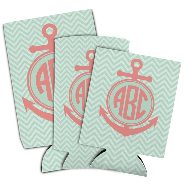 Chevron & Anchor Can Coolers - PARENT/MAIN