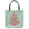 Chevron & Anchor Canvas Tote Bag - Medium - 16"x16" (Personalized)