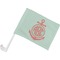Chevron & Anchor Car Flag - Small w/ Monogram