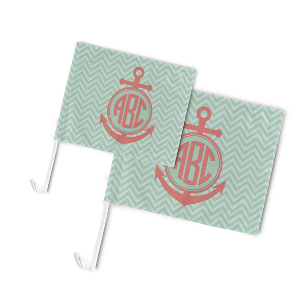 Chevron & Anchor Car Flags - PARENT MAIN (both sizes)