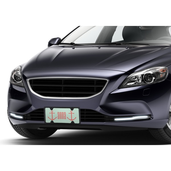 Chevron & Anchor Car License Plate Lifestyle