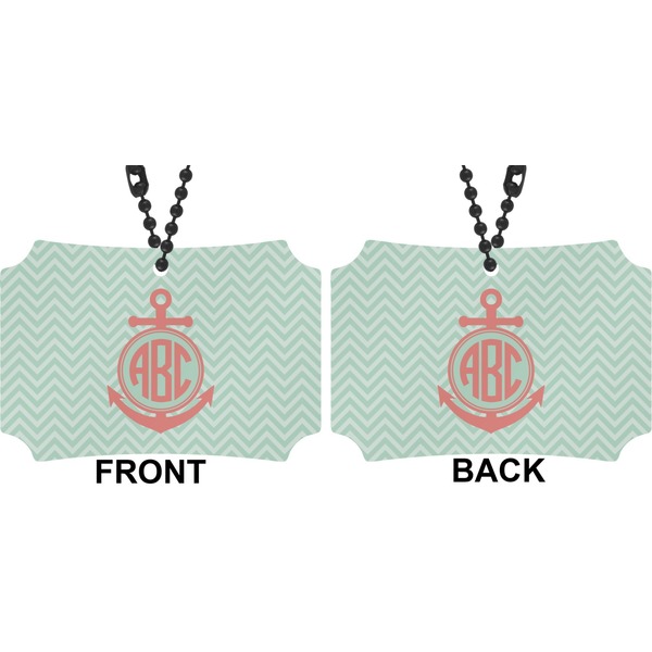 Chevron & Anchor Car Ornament - Berlin (Approval)