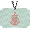 Chevron & Anchor Rear View Mirror Ornament (Personalized)