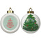 Chevron & Anchor Ceramic Christmas Ornament - X-Mas Tree (APPROVAL)