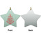 Chevron & Anchor Ceramic Flat Ornament - Star Front & Back (APPROVAL)