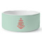 Chevron & Anchor Ceramic Dog Bowl (Personalized)