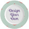 Chevron & Anchor Ceramic Dinner Plates (Set of 4) (Personalized)