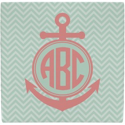 Chevron & Anchor Ceramic Tile Hot Pad (Personalized)