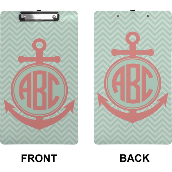 Chevron & Anchor Clipboard (Legal) (Front + Back)
