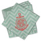 Chevron & Anchor Cloth Napkins - Personalized Lunch (PARENT MAIN Set of 4)