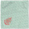 Chevron & Anchor Cloth Napkins - Personalized Lunch (Single Full Open)