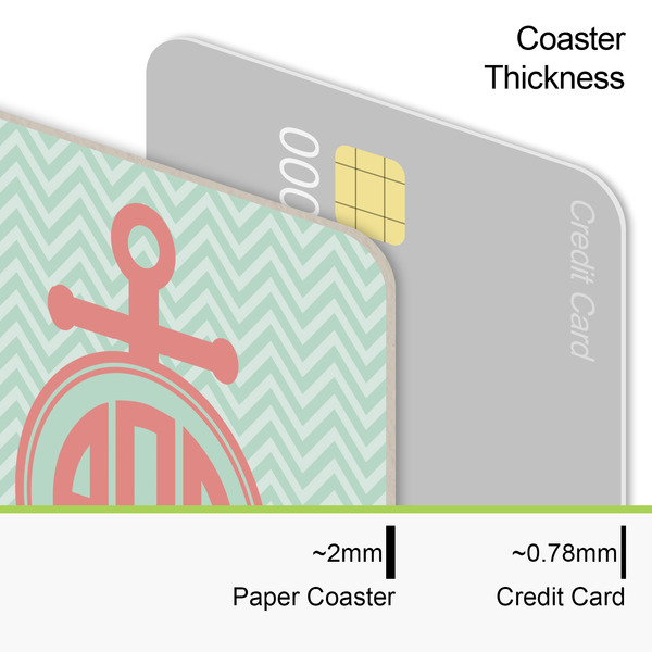 Chevron & Anchor Coaster Thickness