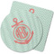 Chevron & Anchor Rubber Backed Coaster (Personalized)