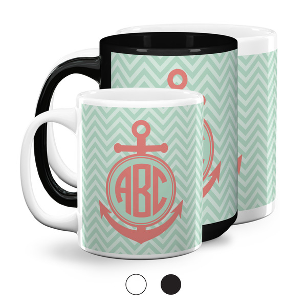 Chevron & Anchor Coffee Mugs Main