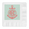 Chevron & Anchor Embossed Decorative Napkins (Personalized)