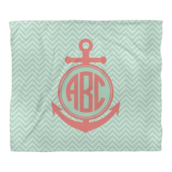 Chevron & Anchor Comforter - King - Front