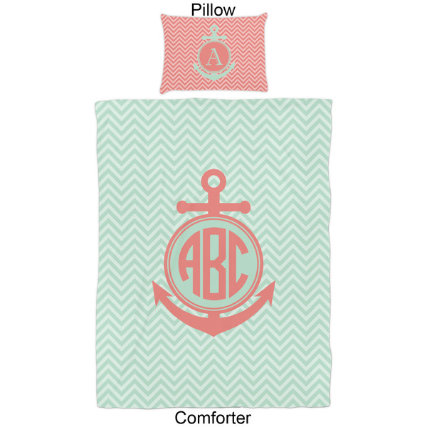 Chevron & Anchor Comforter Set - Twin - Approval