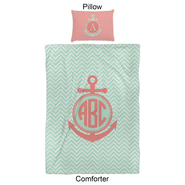 Chevron & Anchor Comforter Set - Twin XL - Approval