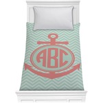 Chevron & Anchor Comforter - Twin XL (Personalized)
