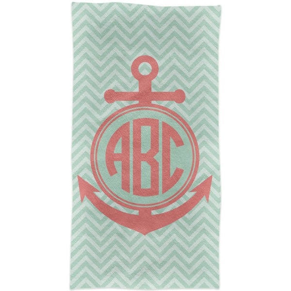 Chevron & Anchor Crib Comforter/Quilt - Apvl