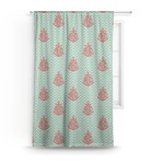 Chevron & Anchor Curtain - 50"x84" Panel (Personalized)