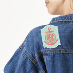 Chevron & Anchor Twill Iron On Patch - Custom Shape (Personalized)
