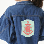 Chevron & Anchor Large Custom Shape Patch - 2XL (Personalized)