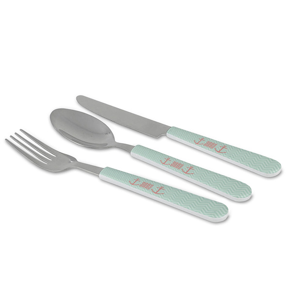 Chevron & Anchor Cutlery Set - MAIN