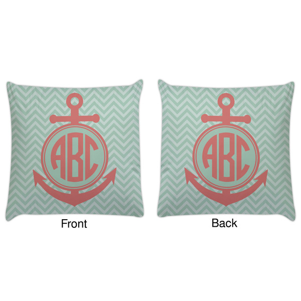 Chevron & Anchor Decorative Pillow Case - Approval