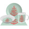 Chevron & Anchor Dinner Set - 4 Pc (Personalized)