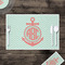Chevron & Anchor Disposable Paper Placemat - In Context