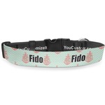 Chevron & Anchor Deluxe Dog Collar (Personalized)