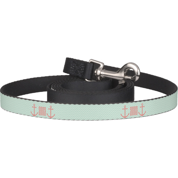 Custom Chevron & Anchor Dog Leash (Personalized)