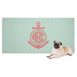 Chevron & Anchor Dog Towel (Personalized)