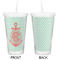 Chevron & Anchor Double Wall Tumbler with Straw - Approval