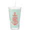 Chevron & Anchor Double Wall Tumbler with Straw (Personalized)