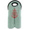 Chevron & Anchor Wine Tote Bag (2 Bottles) (Personalized)