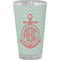 Chevron & Anchor Pint Glass - Full Color - Front View