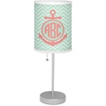 Chevron & Anchor 7" Drum Lamp with Shade Linen (Personalized)